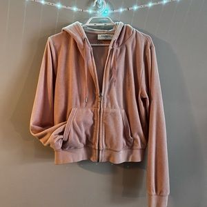 Juicy Couture zip-up hoodie.